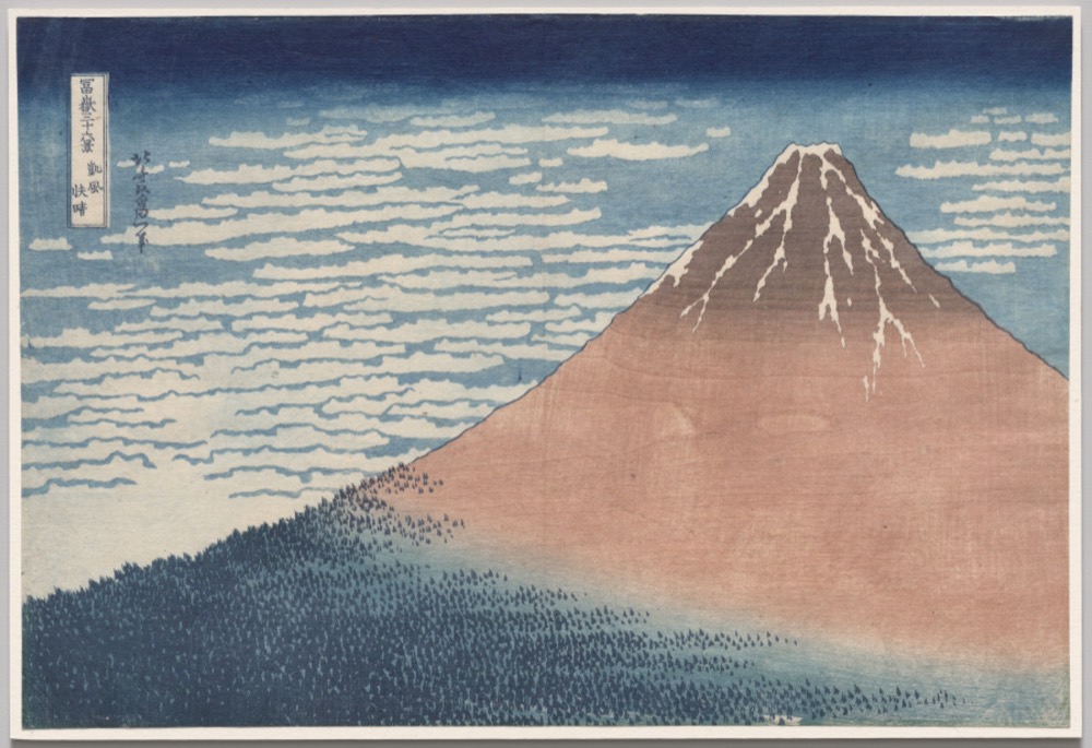 South Wind, Clear Sky by Katsushika Hokusai