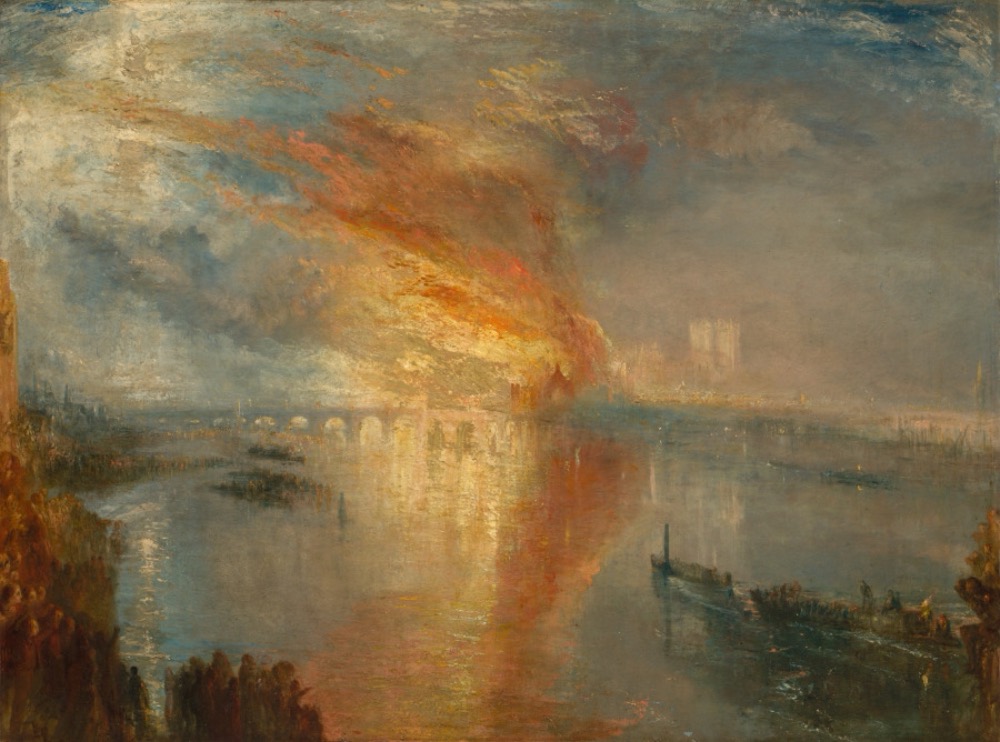 The Burning of the Houses of Lords and Commons by Joseph Mallord William Turner